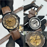 Fossil townsman open heart Leather strap